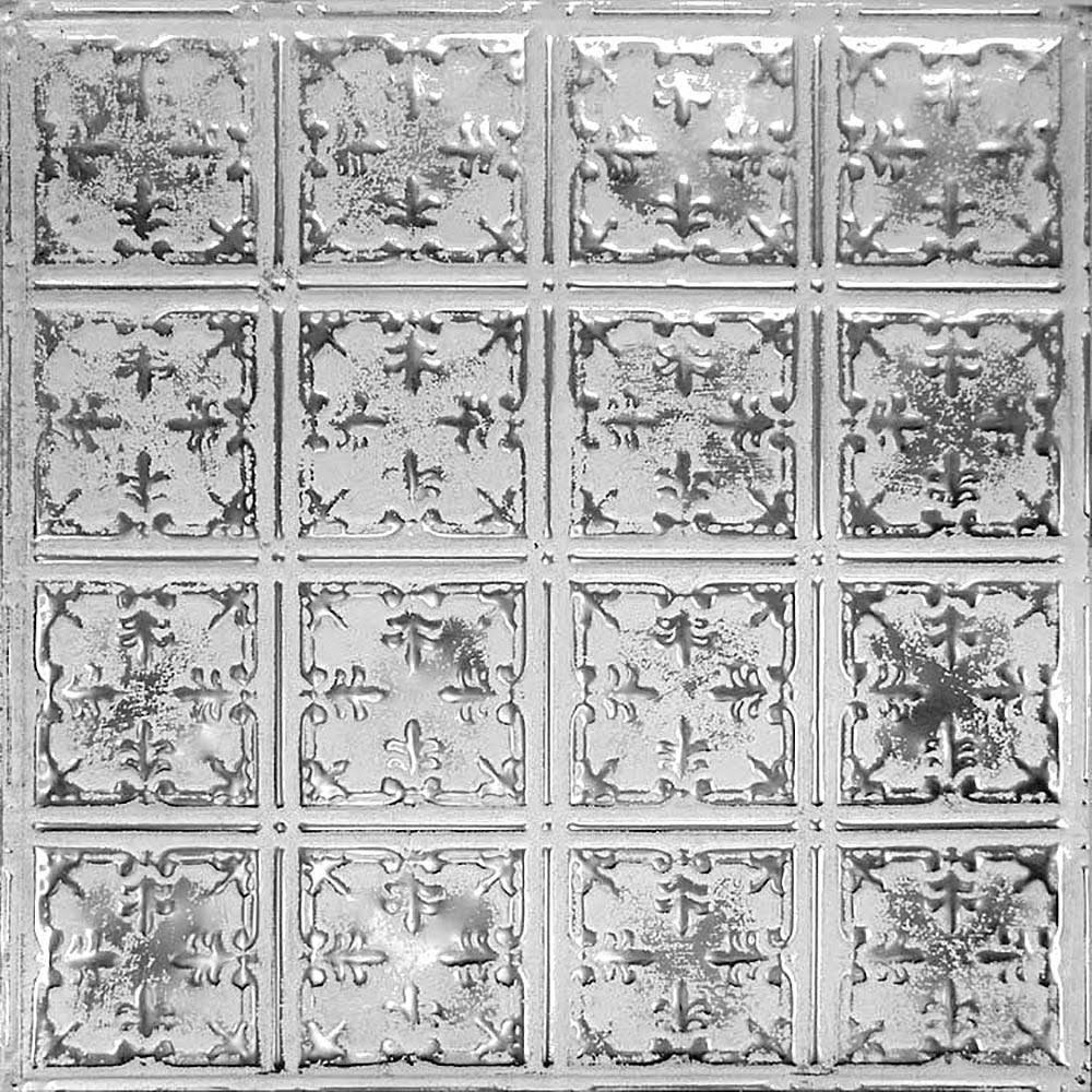 Silver Washed White Backsplash Panels E975566
