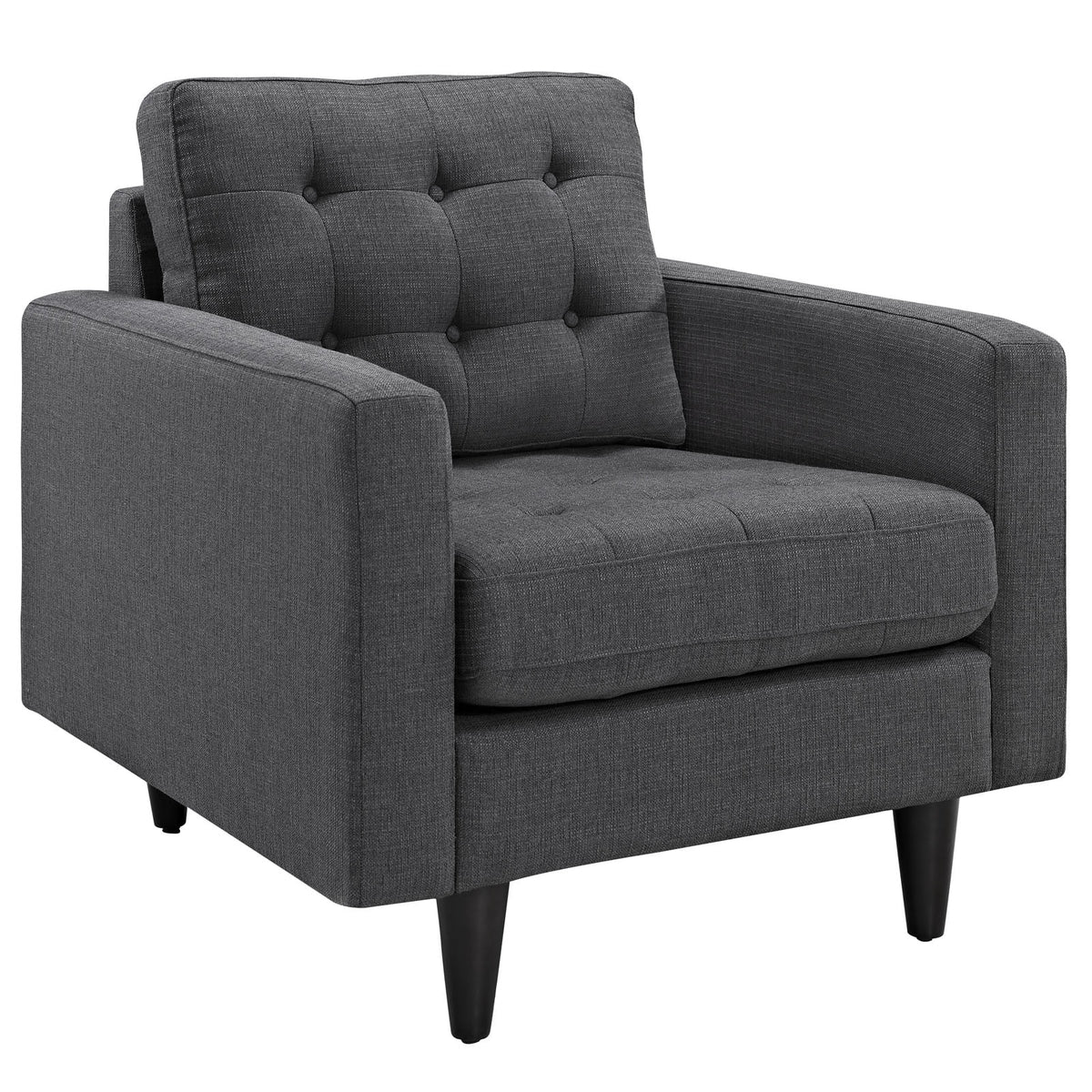 Gray Sofa and Armchairs Set of 3 B350053