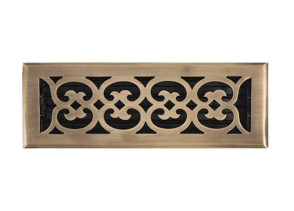 4 x 14 in. Scroll Register with Damper Y938