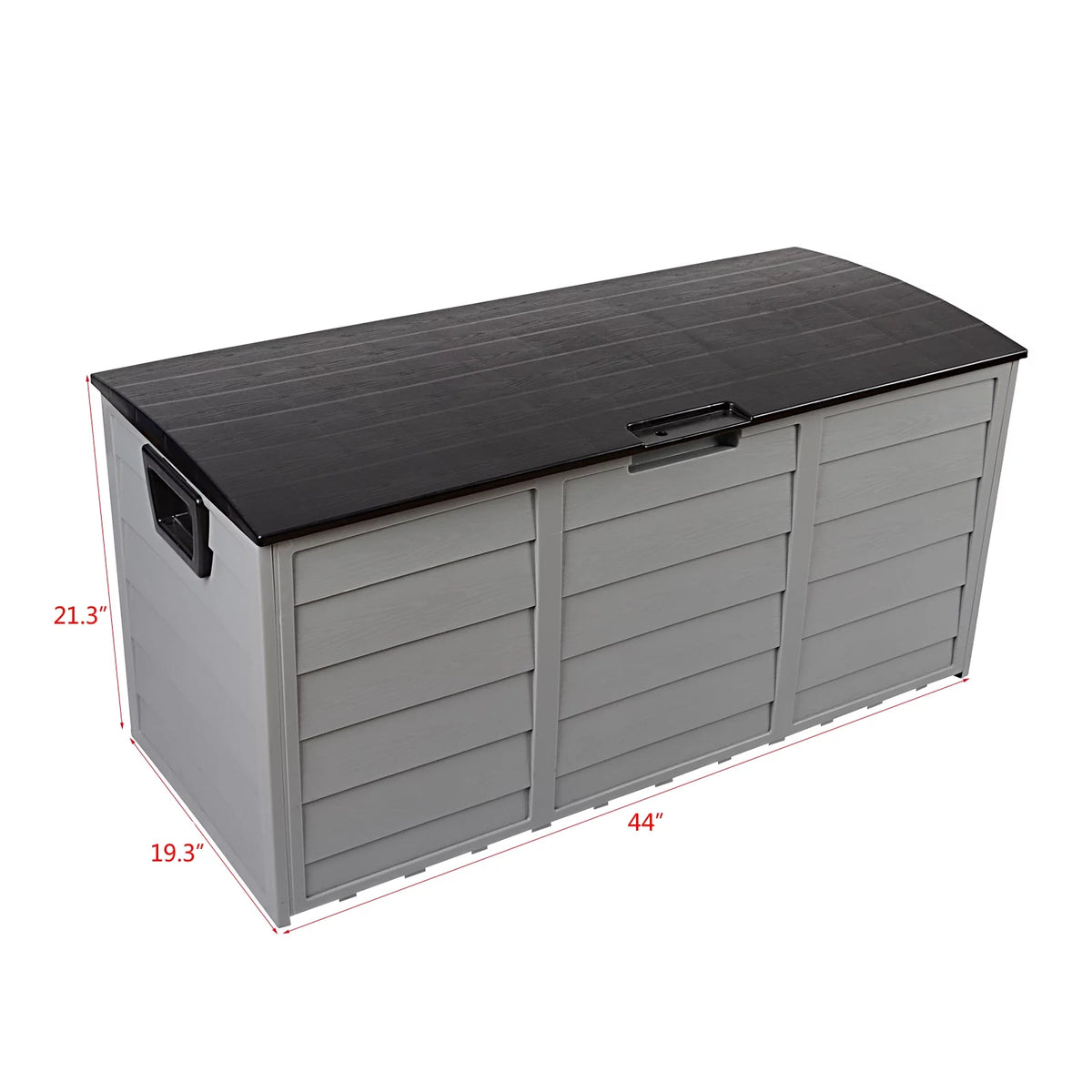 75 Gallon Black Resin Deck Box on Wheels W887509