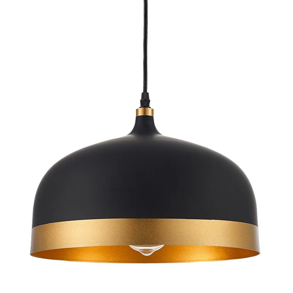 Black and Gold Metal Pendant Light Q951753