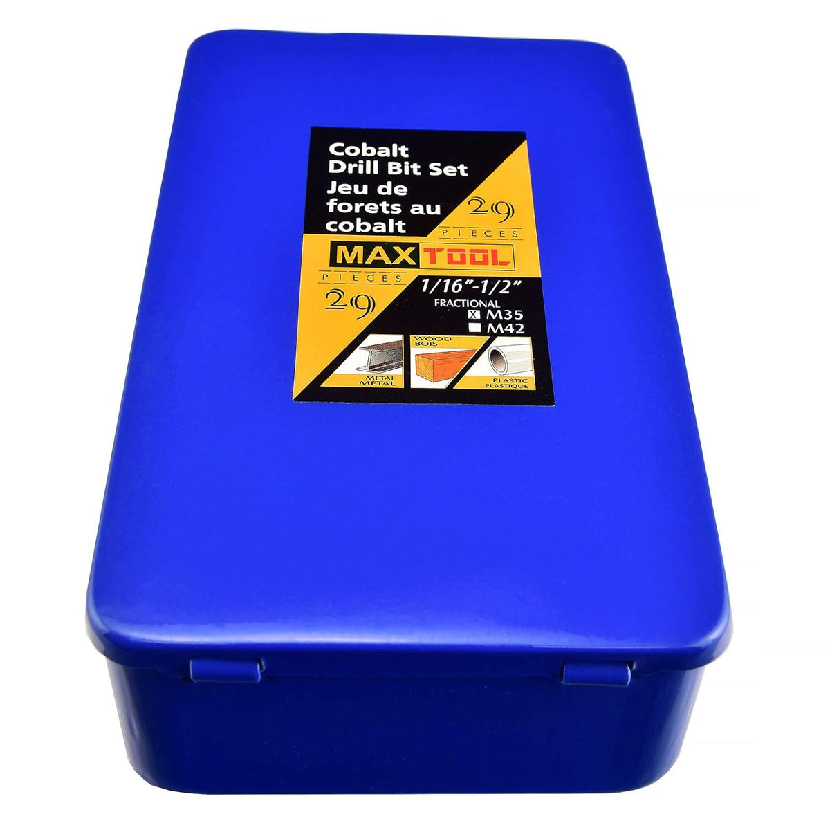 29 Piece Cobalt HSS M35 Twist Drill Bit Set T8597