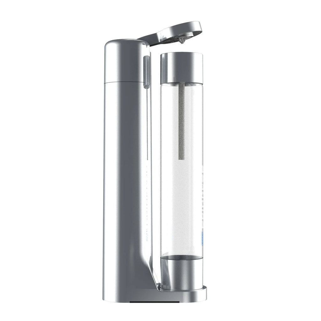 Silver Chrome Soda Maker with Three 1L Bottles G5247