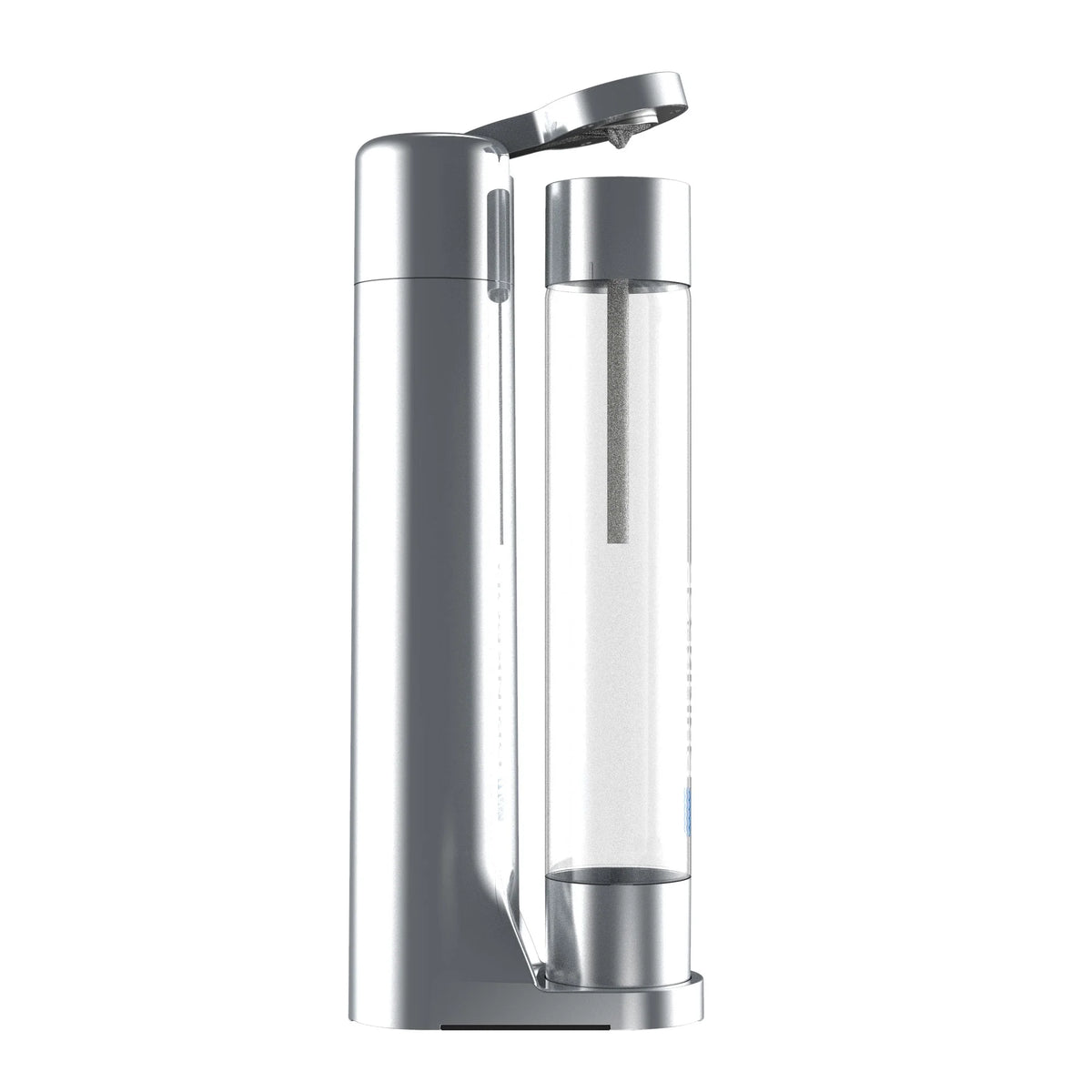 Silver Chrome Soda Maker with Three 1L Bottles G5247