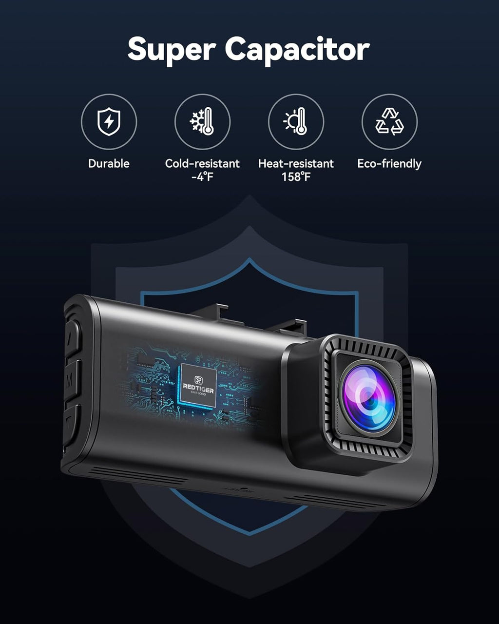 4K/2.5K Full HD Dash Cam with 32GB Card F325511