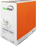 500ft 18/2 AWG 2 Conductor White Speaker Cable P30365