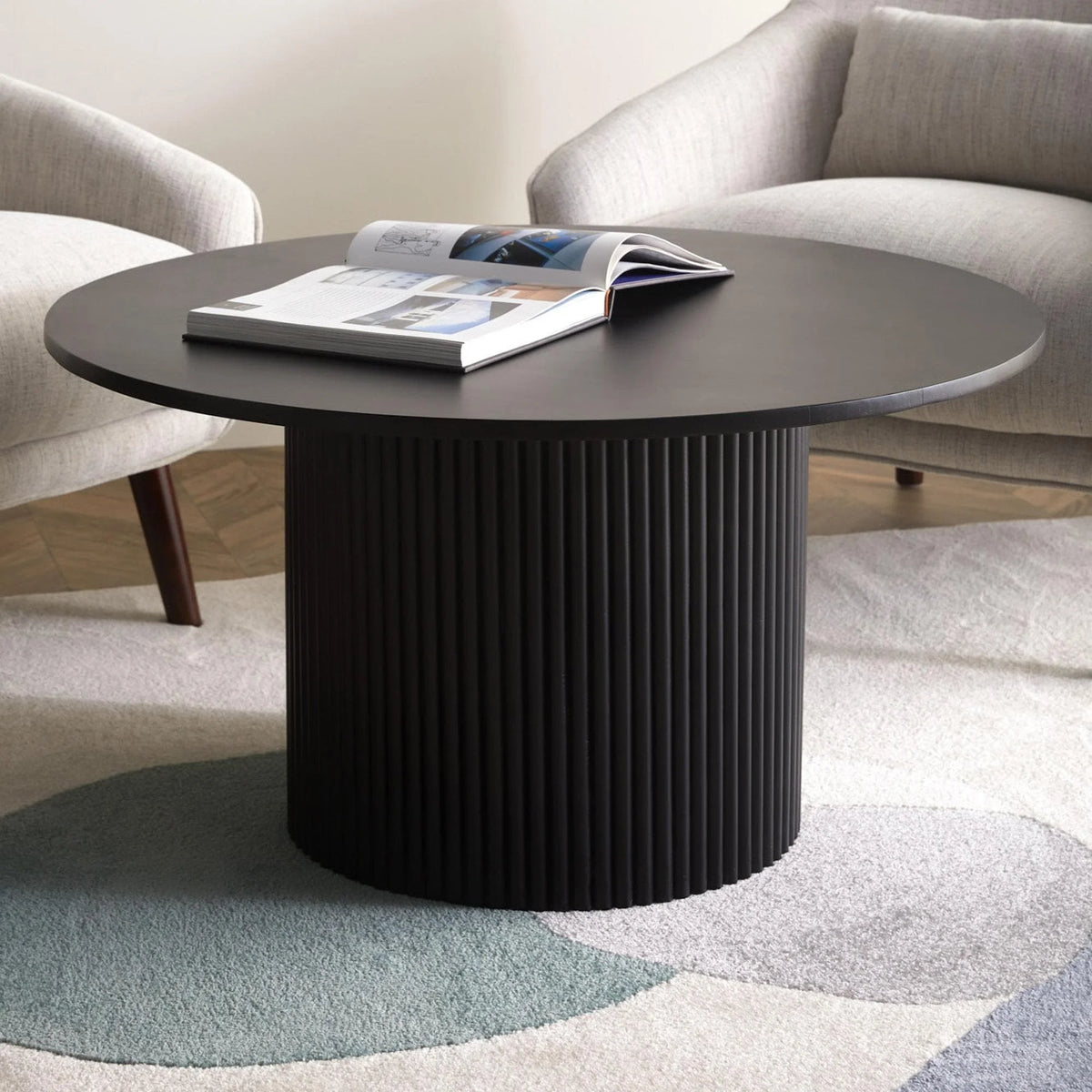 Black Round Coffee Table X582