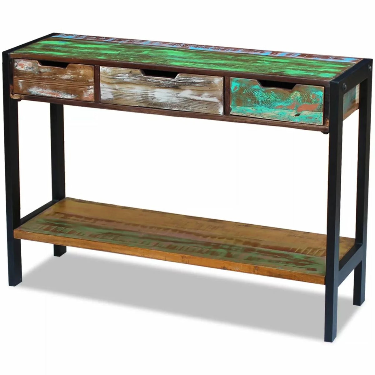 3 Drawer Solid Reclaimed Wood Sideboard W970771