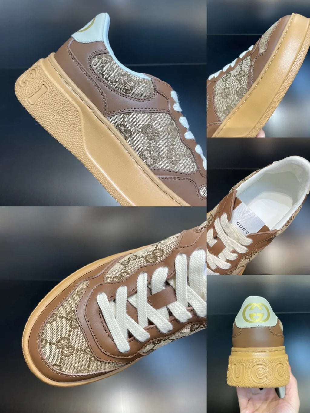Brown And Beige Women's Sneaker Z155