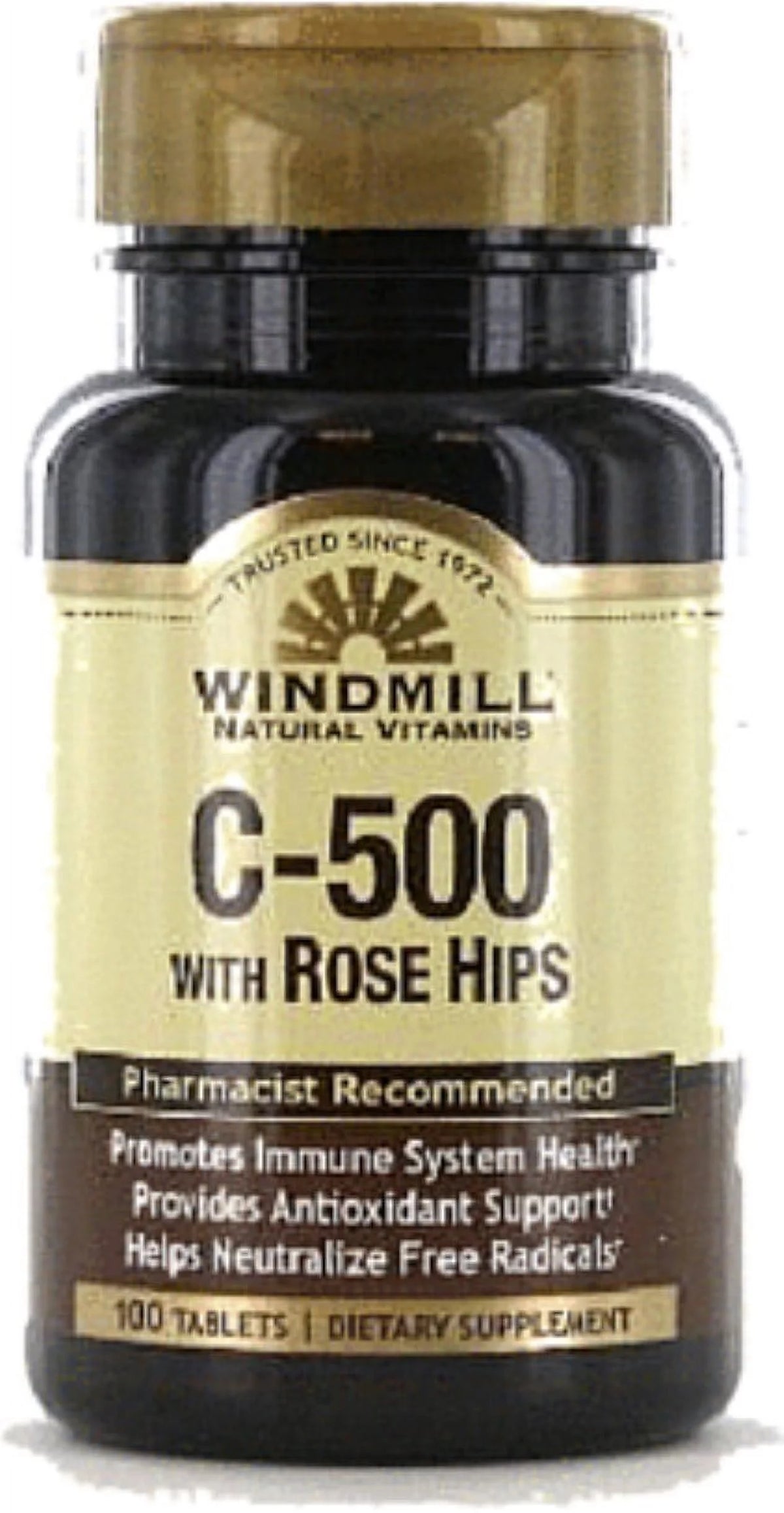 Vitamin C-500 Tablets Rose Hips 100 Tablets Pack of 2 H9057