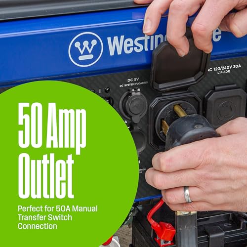 12500 Peak Watt Tri-Fuel Portable Generator W5402