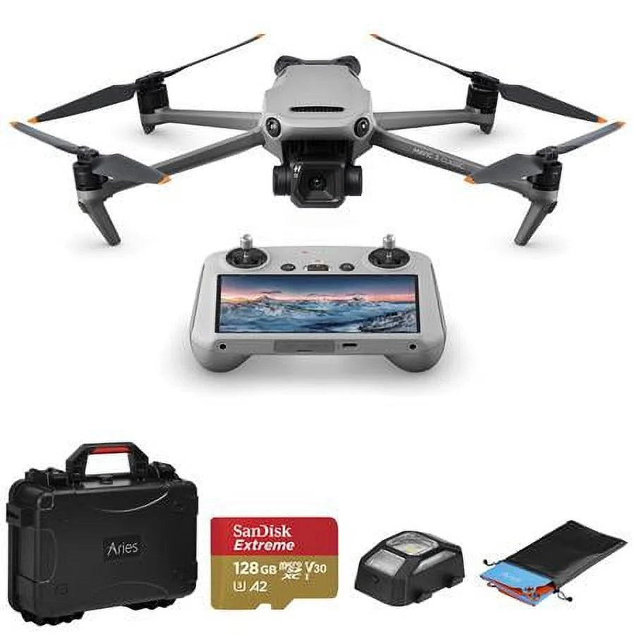 Mavic 3 Classic Drone with RC Controller, Carrying Case, 128GB microSD Card, Anti-Collision Light, Landing Pad G1700