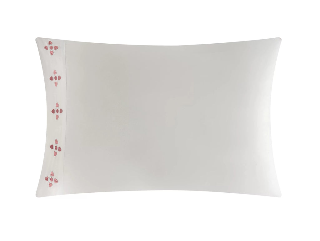 9-Piece Medallion Quilt Set King Coral Gold White M166386