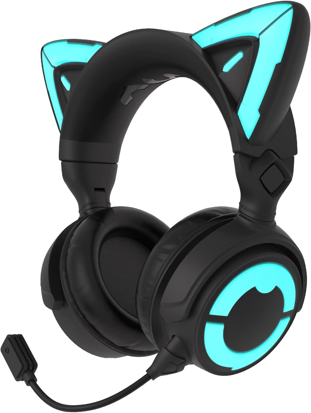 Pink RGB Cat Ear Wireless Wired Gaming Headset with Microphone F339903