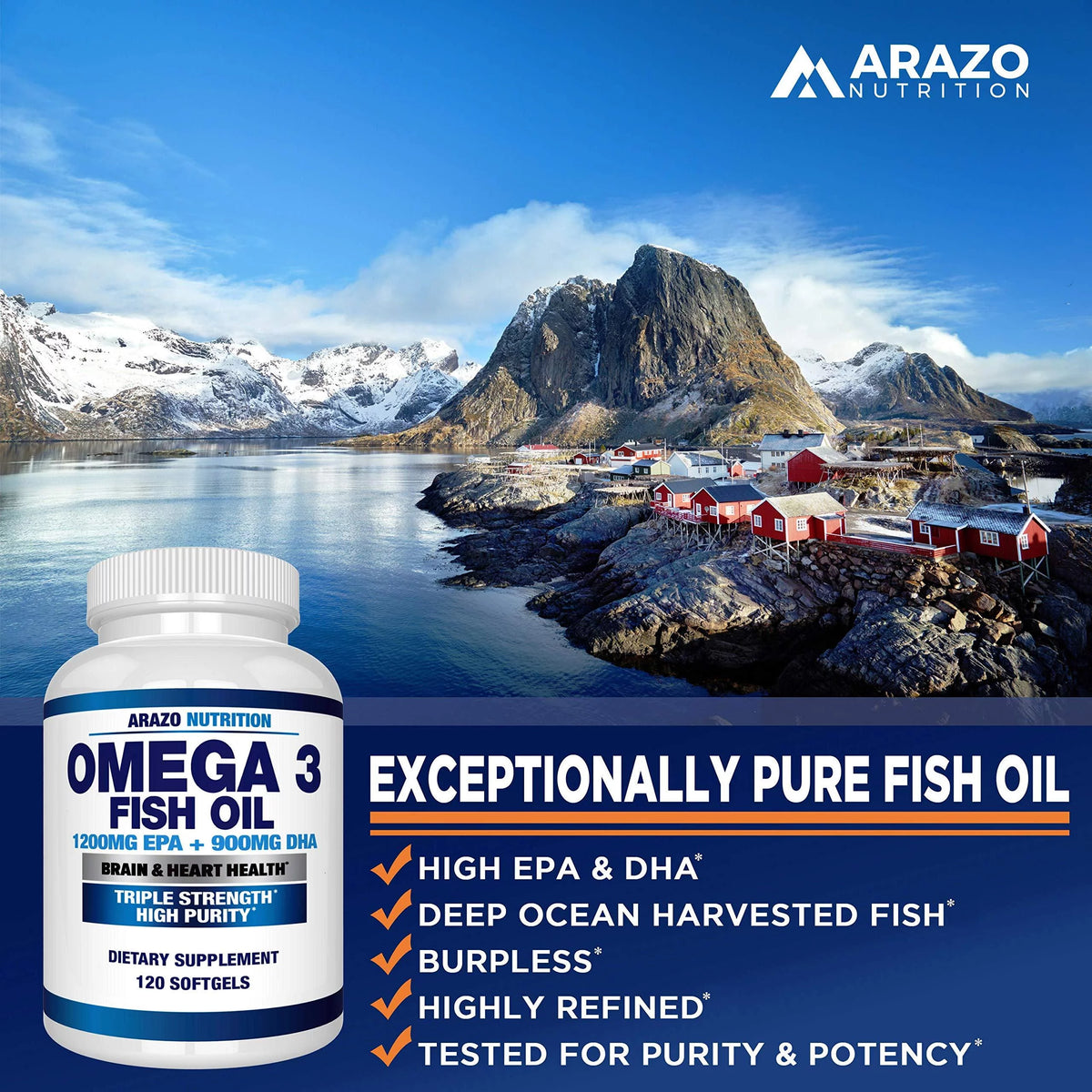 2250mg Omega 3 Fish Oil Q7538
