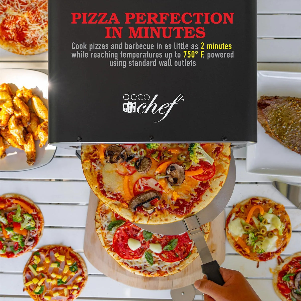 12-Inch 1800W Stainless Steel Pizza Oven L173725