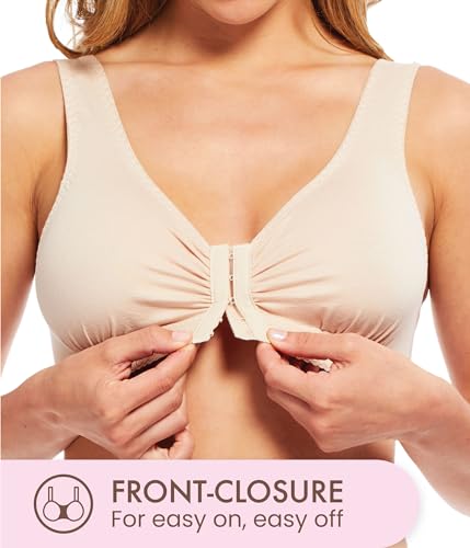 Front Closure Wireless Cotton Bra Q305093