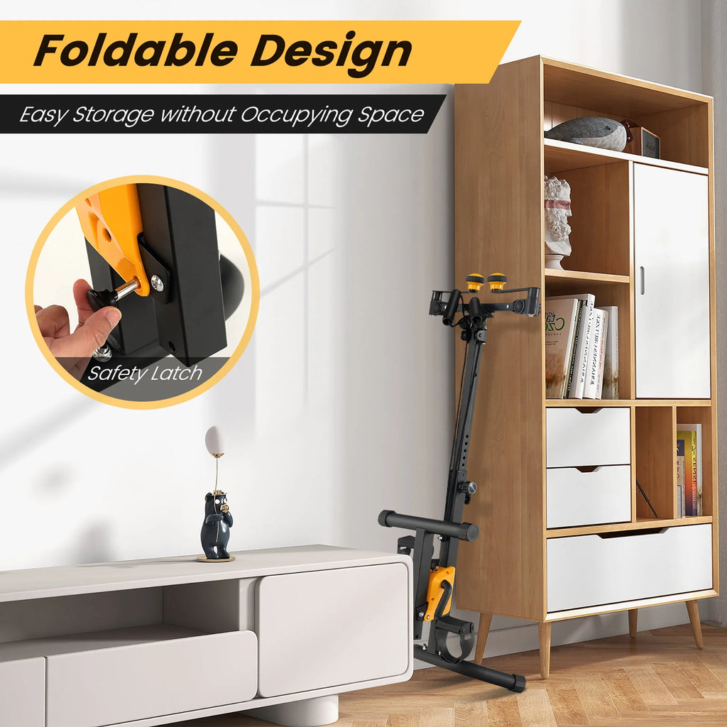 Folding Pedal Exercise Bike with Adjustable Resistance A9147