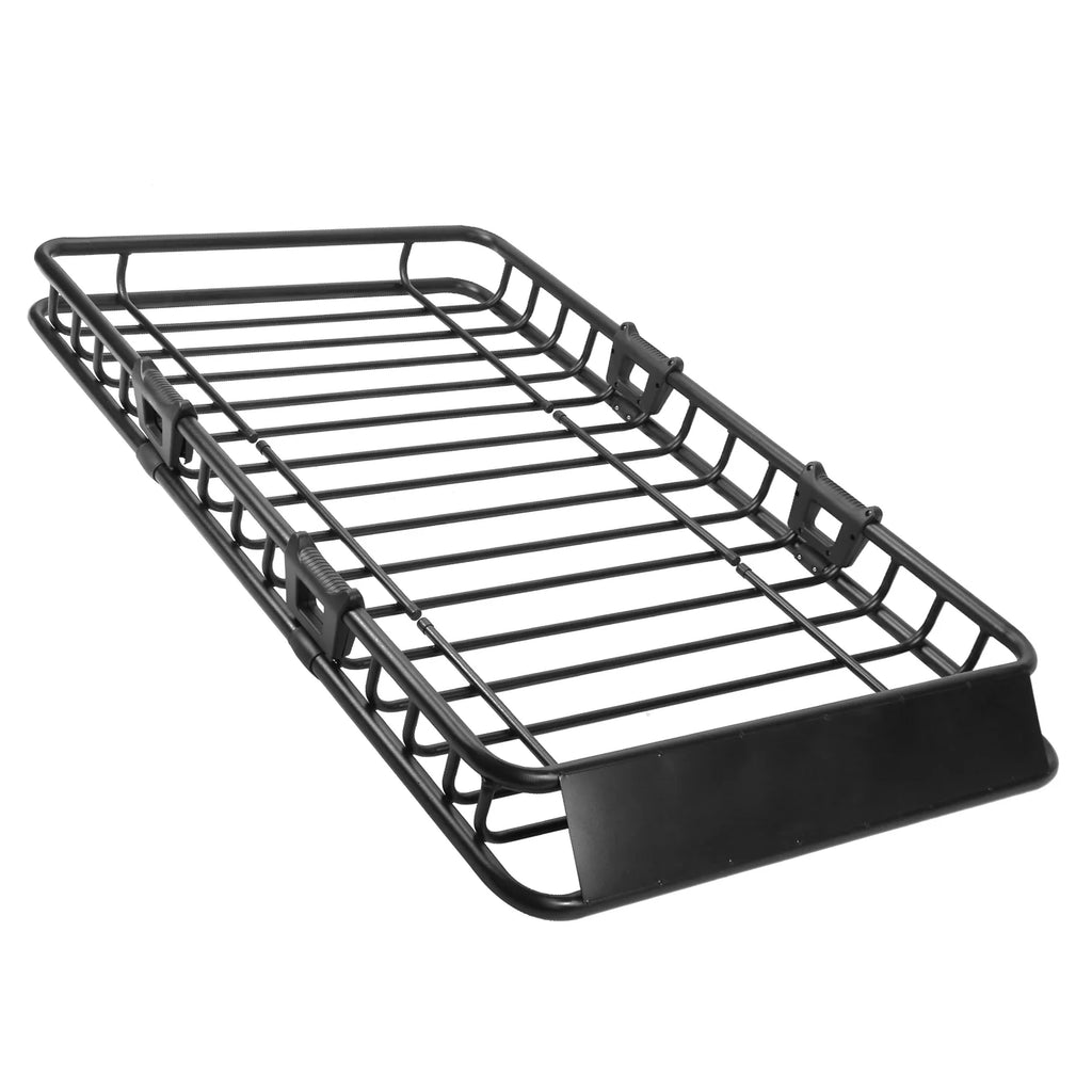 64" Roof Rack Cargo Carrier Car Top Luggage Basket Black with Net and Hook D883743
