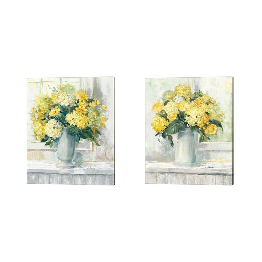 Yellow 2 Piece Canvas Art Set, 12 x 15 N2720