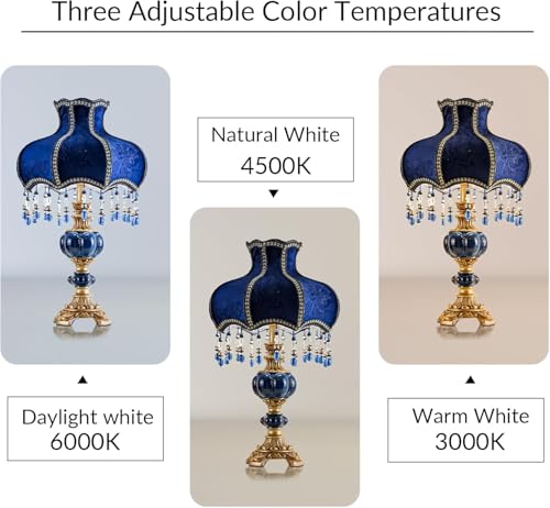 Fabric Lampshade Antique Varnished Resin Table Lamp V492578