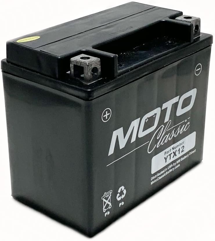 12V 12Ah 220CCA Sealed Motorcycle Battery W364