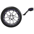 Navy Blue Rim and Mirror Decal Kit Y15232