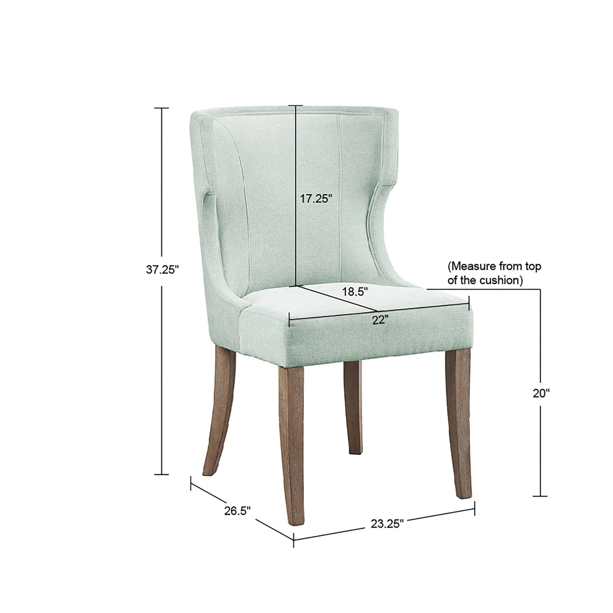 Upholstered Wingback Dining Chair Y61438