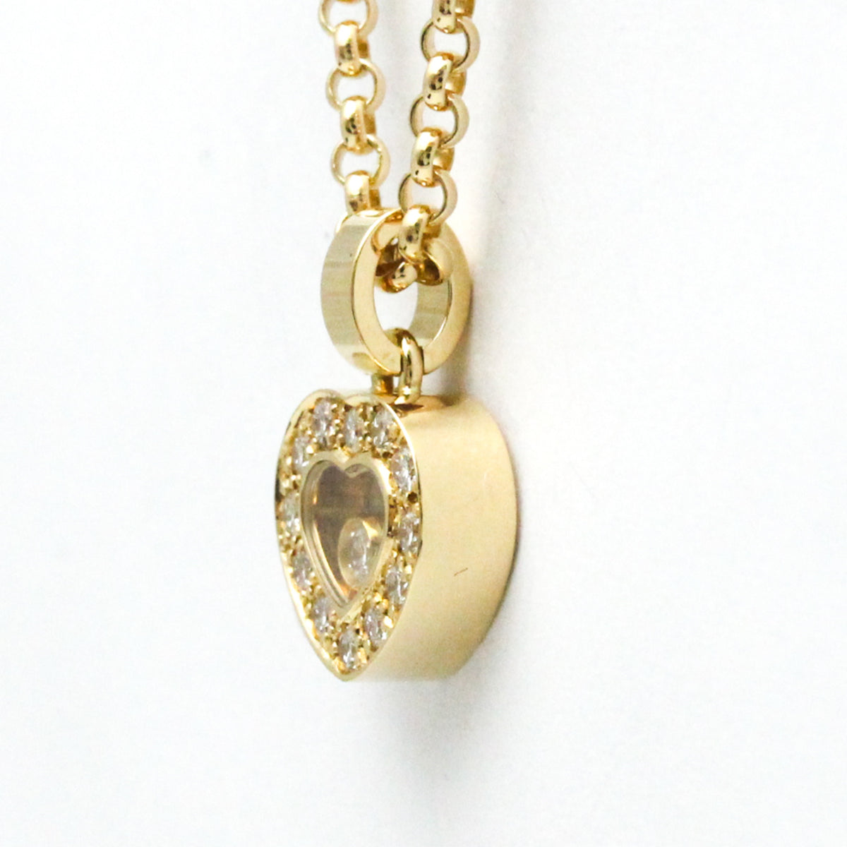 18K Yellow Gold Diamond Pendant Necklace T535671