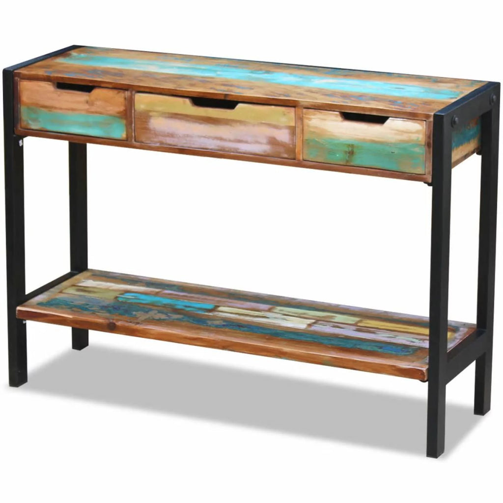 3 Drawer Solid Reclaimed Wood Sideboard W970771