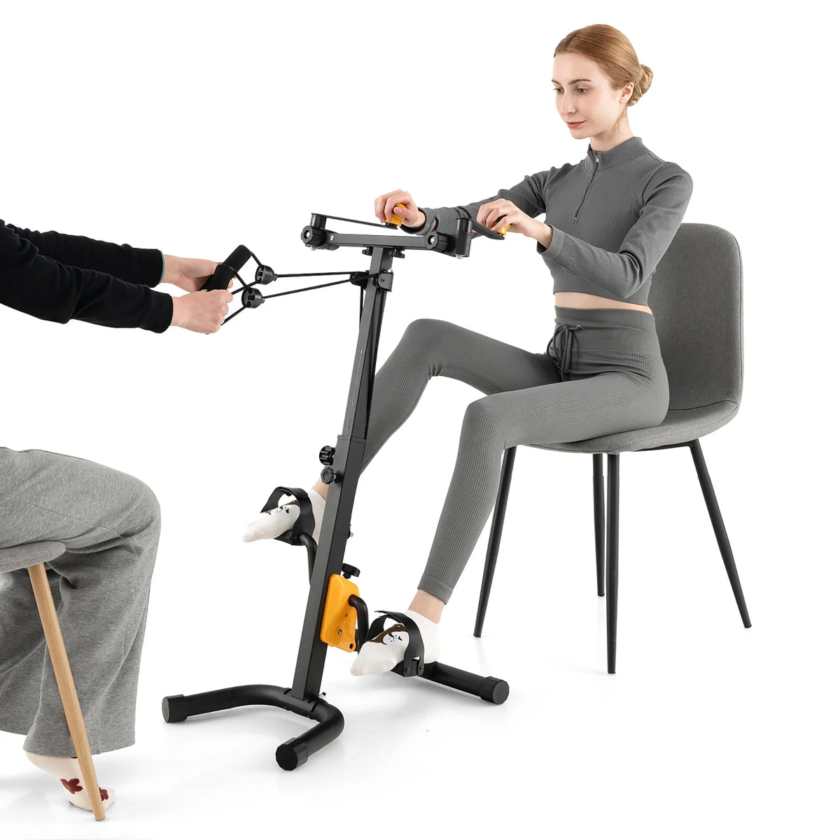Folding Pedal Exercise Bike with Adjustable Resistance A9147