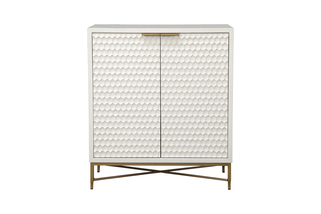 White Wood Bar Cabinet L437