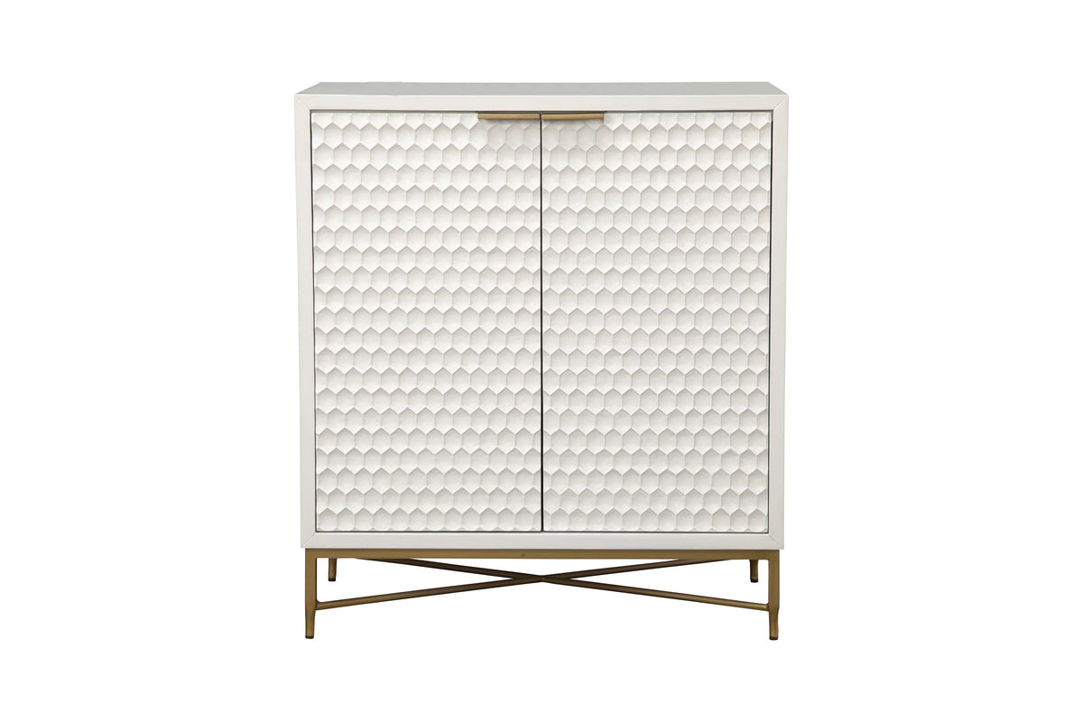 White Wood Bar Cabinet L437