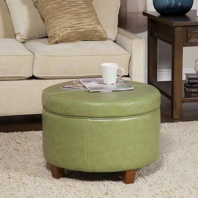 Tufted Storage Ottoman Moss Green K828