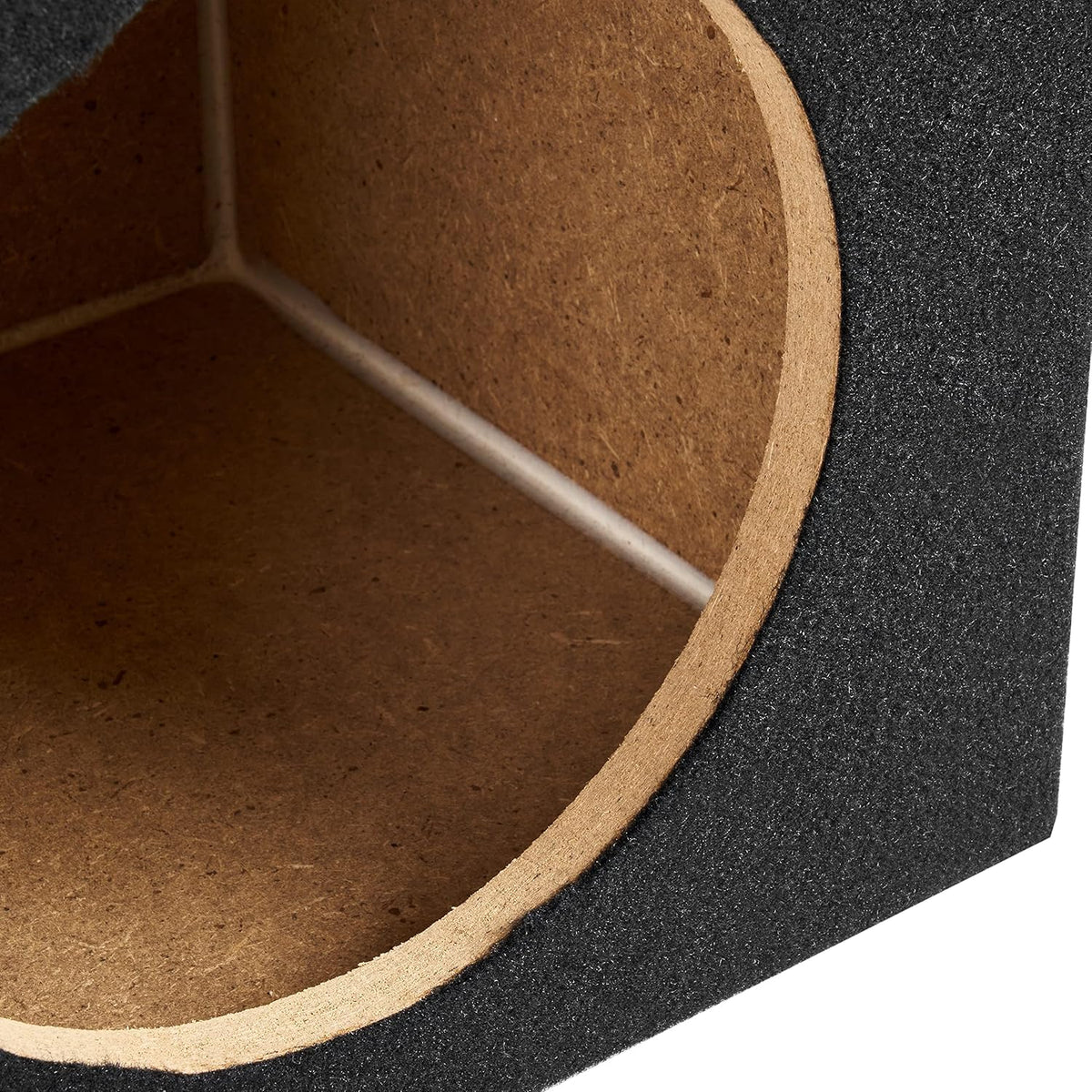 Single 12” Sealed MDF Black Carpeted Subwoofer Enclosure Pack of 2 O543131