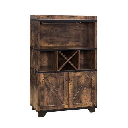 Modern Farmhouse Distressed Wood Buffet Hutch H5508