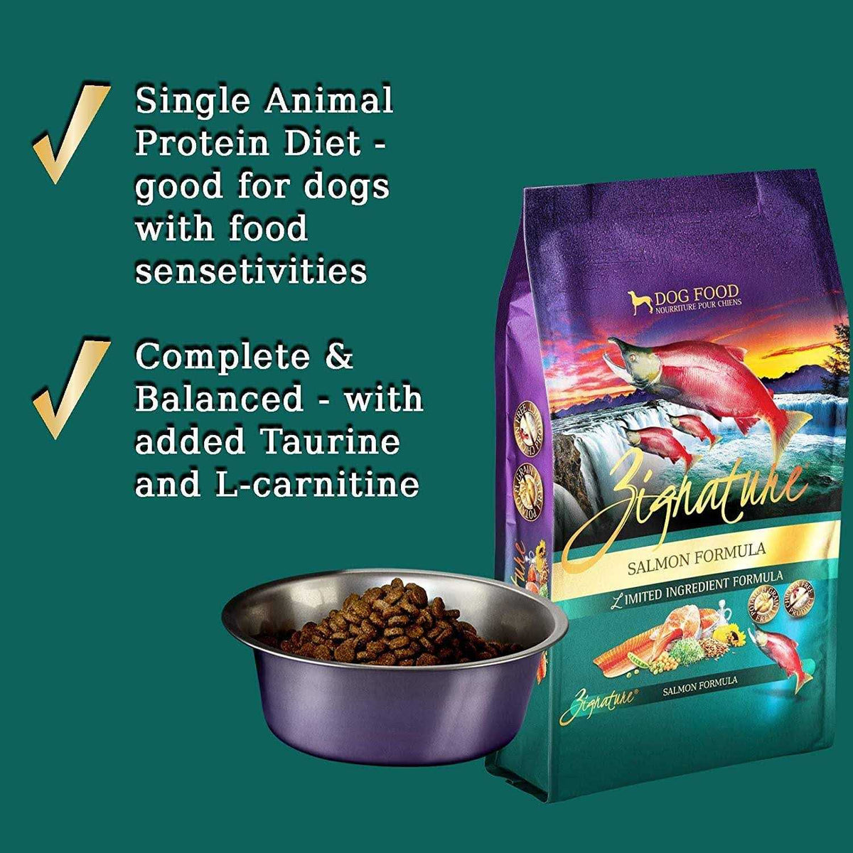 Limited Ingredient Salmon Formula Dry Dog Food F44248