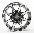 Machined Black ATV Wheel 12x7 4/137 E91378