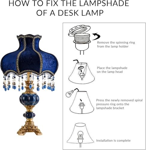 Fabric Lampshade Antique Varnished Resin Table Lamp V492578