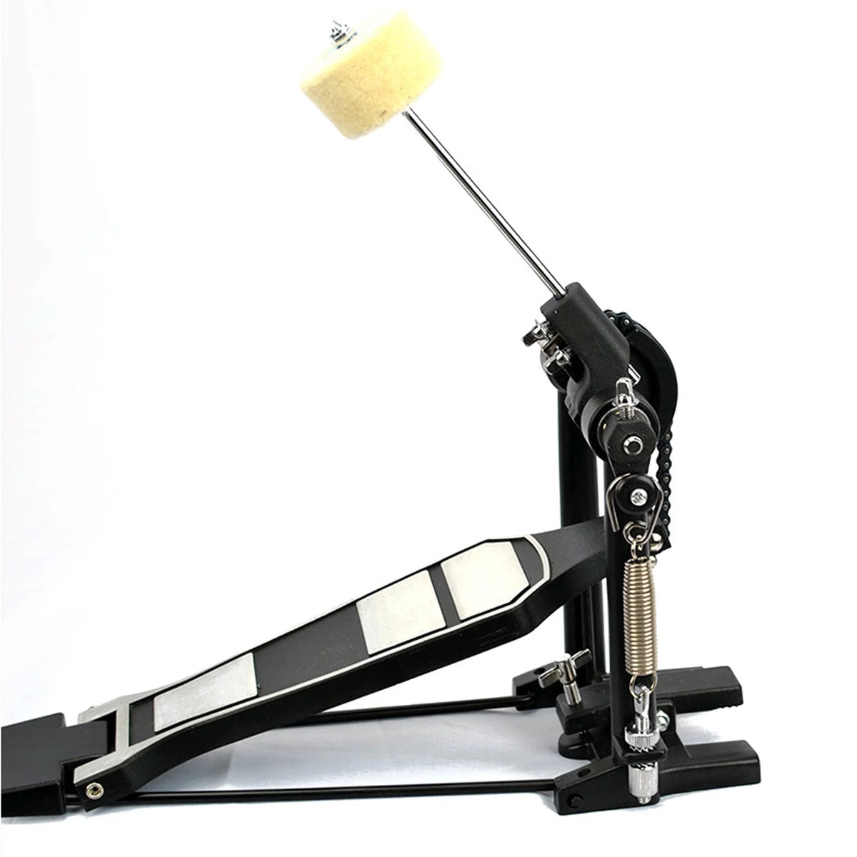 Drum Set Pedal with Drum Wool Beater D2112