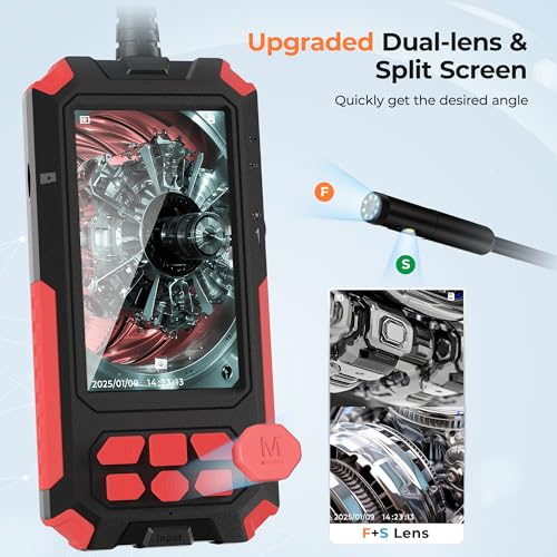 Endoscope Camera with Light, 32.8FT Industrial Borescope with 32GB Card N9793