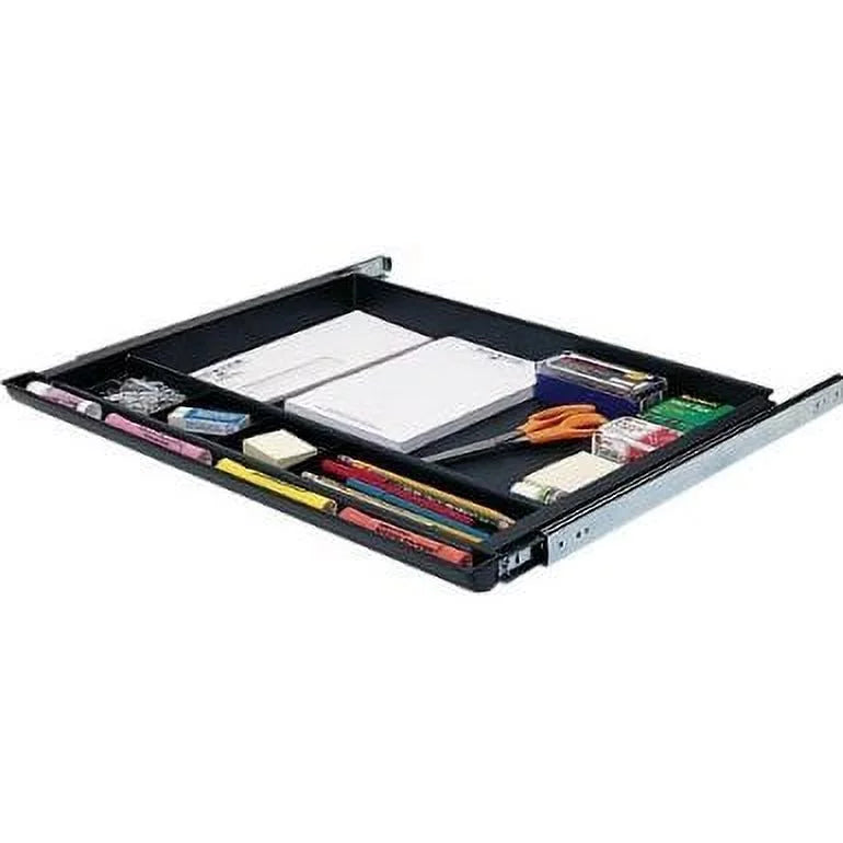 Underdesk Pencil Drawer 23 Inch Wide Black D4827