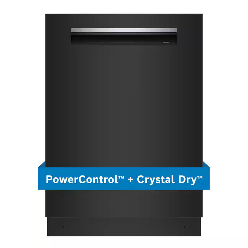 Black 24 in. Tall Tub Dishwasher with Stainless Steel Tub B8833