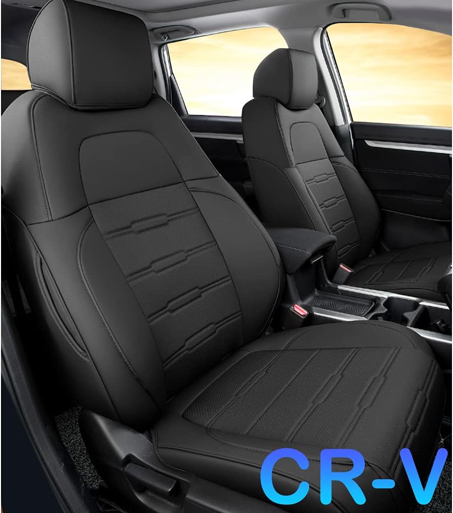 Faux Leather Waterproof Full Set Car Seat Covers P258