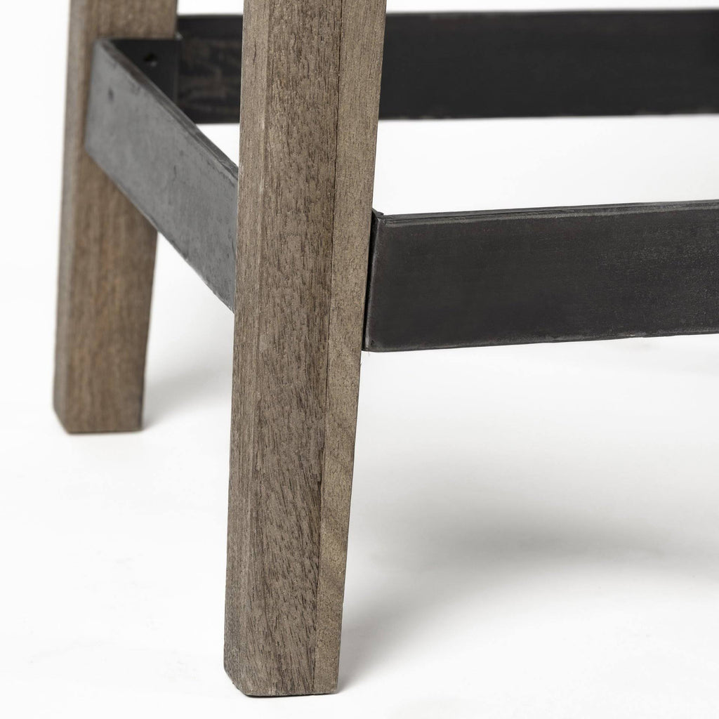 Brown Wood Stool P188930