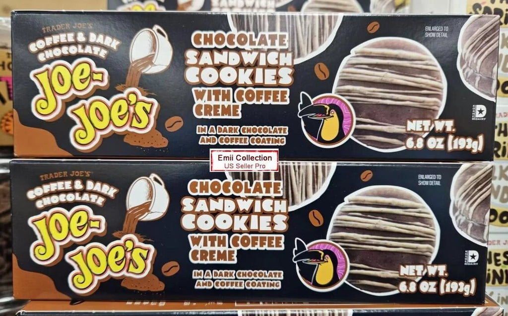 Coffee & Dark Chocolate Sandwich Cookies 6.8oz (2 Boxes) O590
