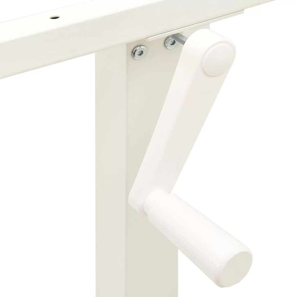 Manual Height Adjustable Standing Desk Frame White H683