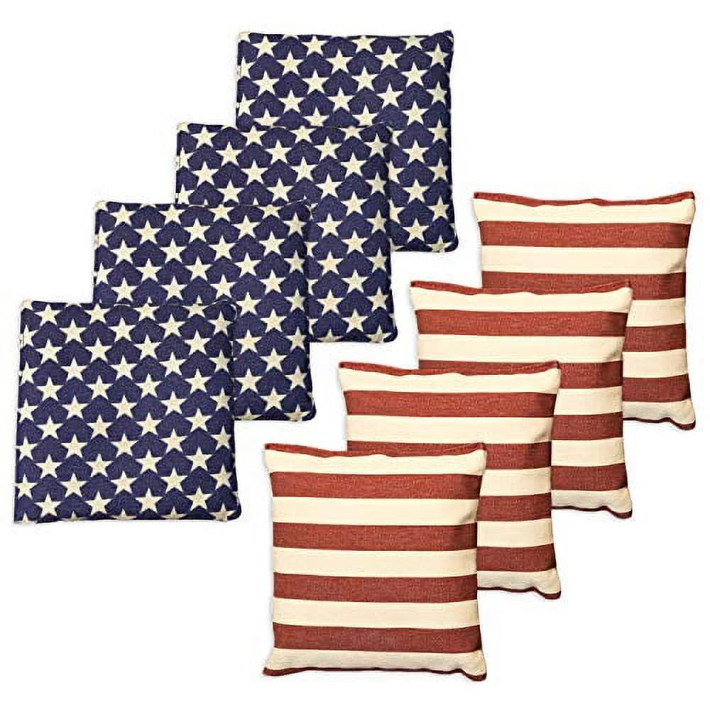 Weather Resistant Duckcloth Cornhole Bags Set of 8 X34443