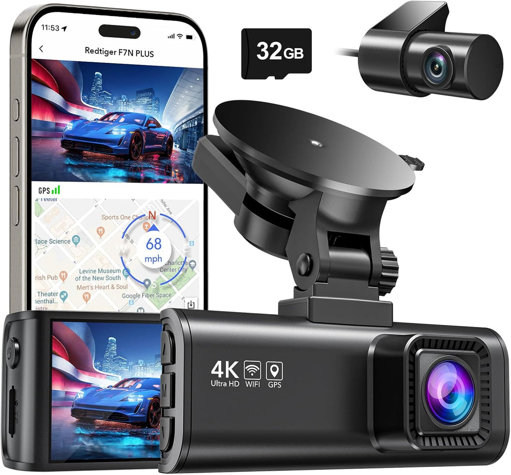 4K/2.5K Full HD Dash Cam with 32GB Card F325511
