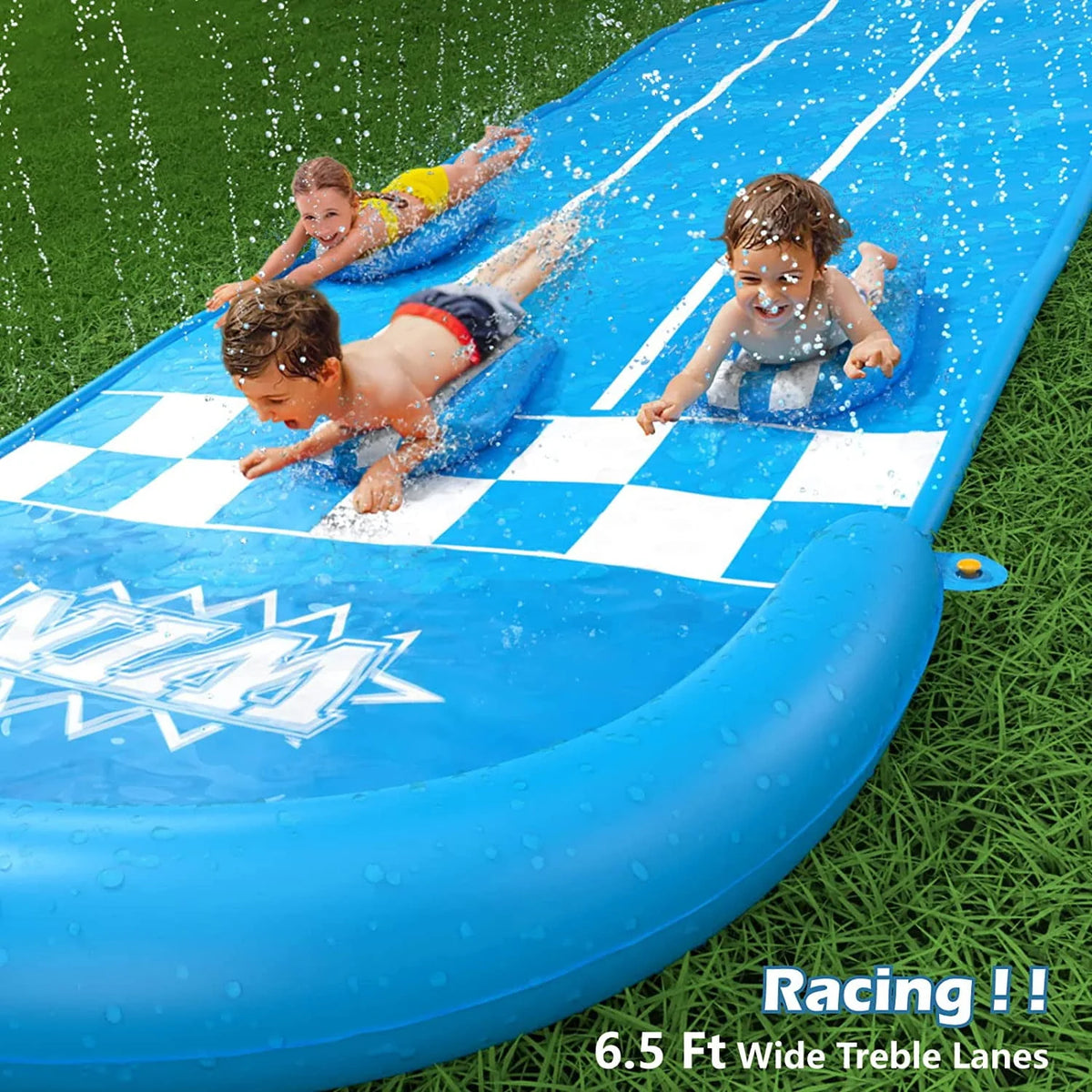 20ft Water Slide with Sprinkler and 3 Bodyboards F150